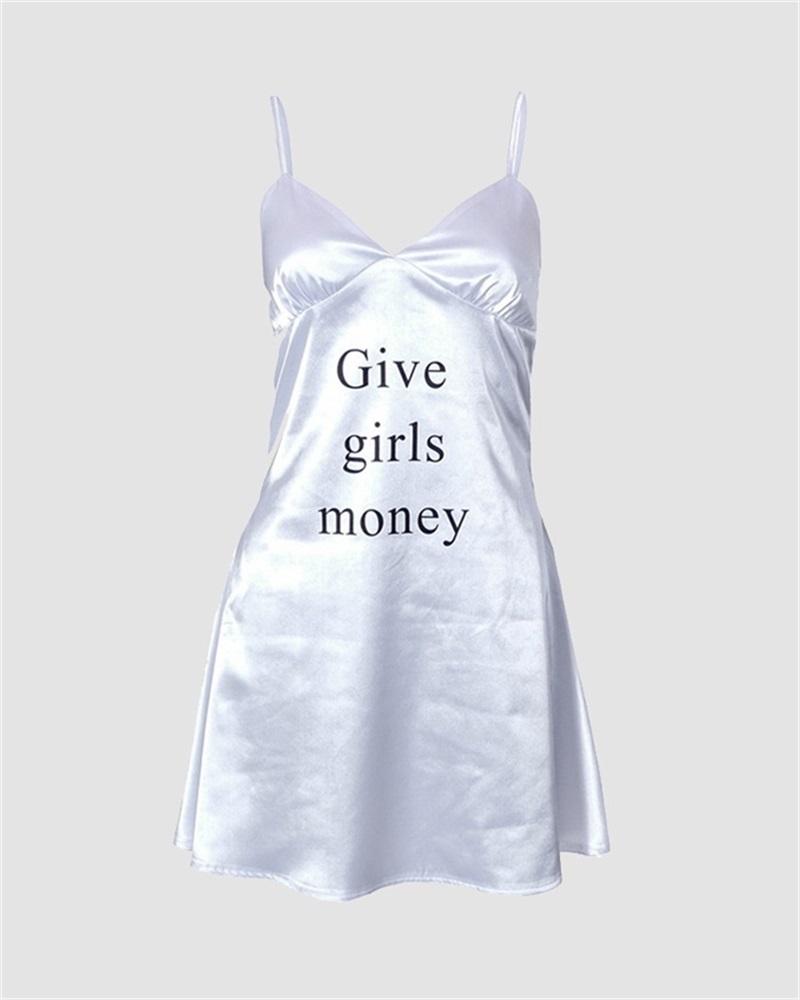 Give Girls Money Cami Dress