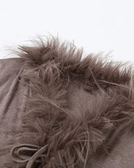 Faux Edge Pleated Cardigan