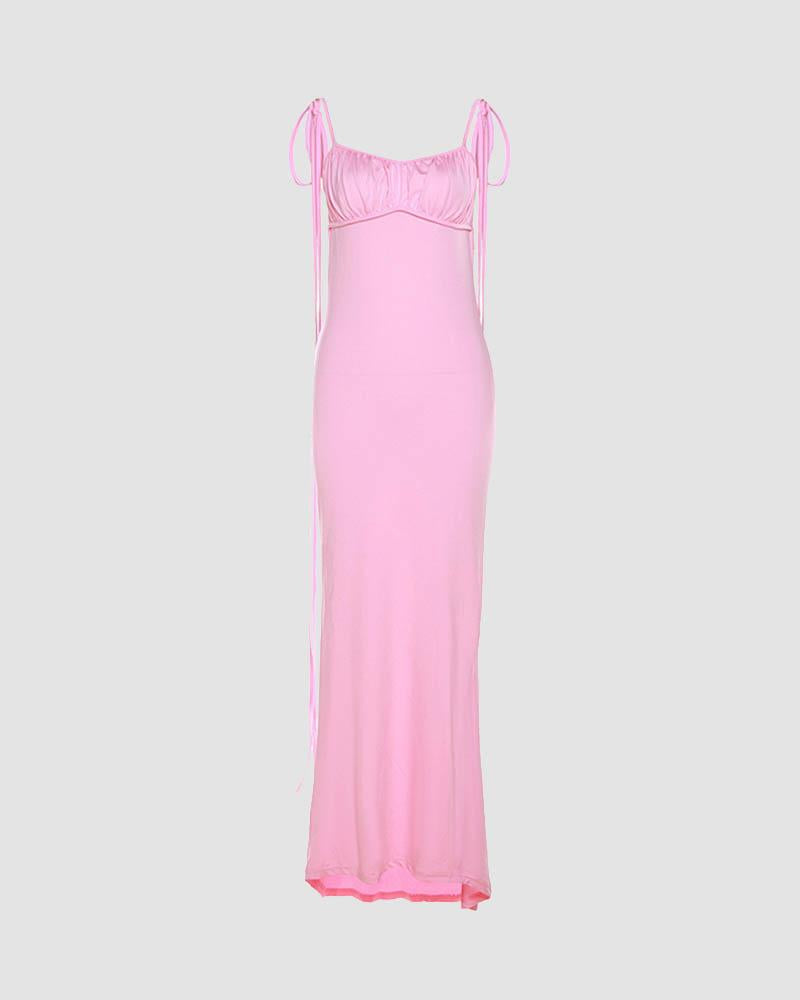 Charlize Backless Empire Maxi Dress