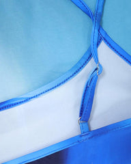 Blue Flame Festival Maxi Dress