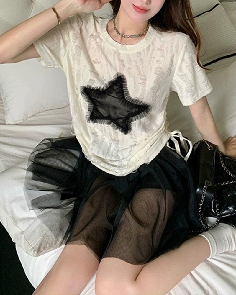 Patch Grunge Star T-Shirt