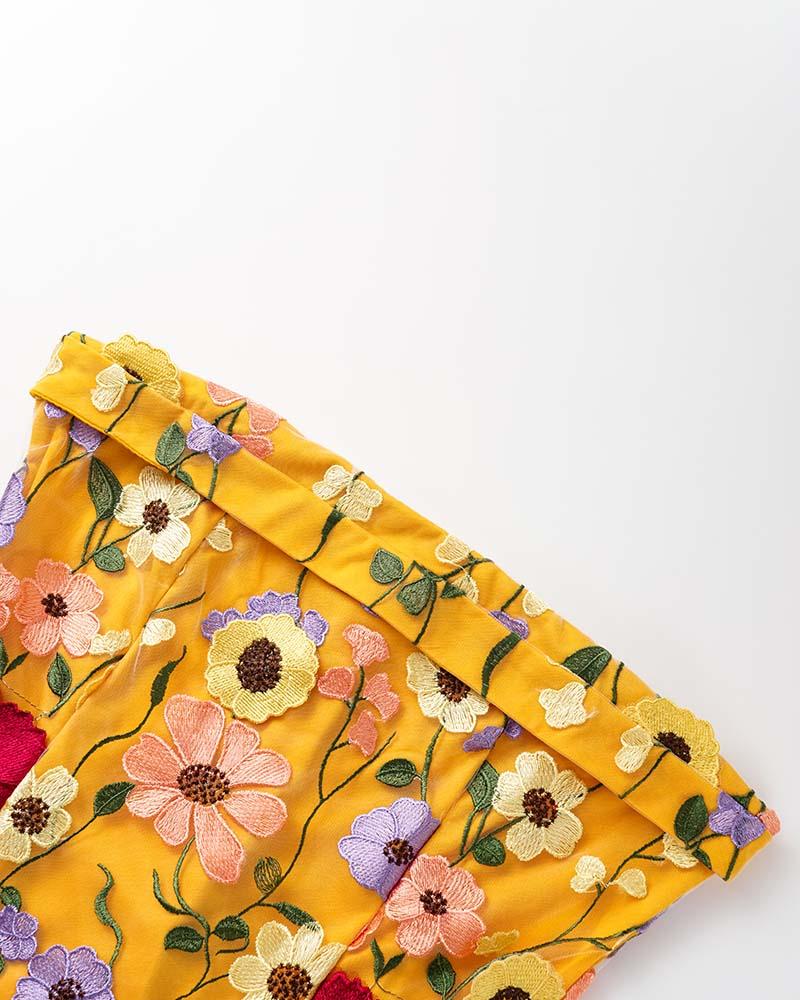 Leamindeen Floral Off Shoulder Dress
