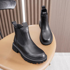 Chelsea Retro Leather Boots