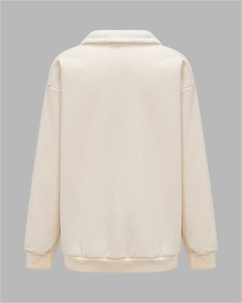 Wool Collar Corduroy Jacket