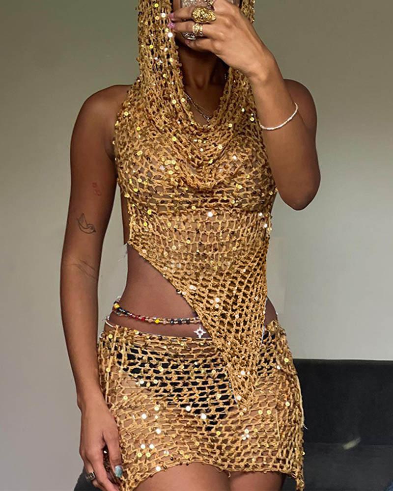 Virthon Knit Coord with Hood