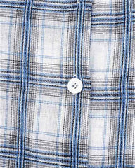 Suthmeers Puff Sleeves Plaid Shirt