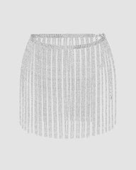 Silver Linings Fringe Skirt