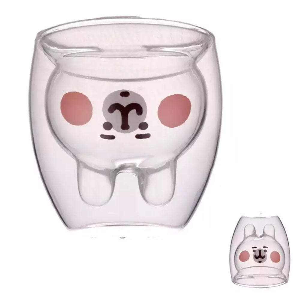 Kawaii Cartoon Cute Double Wall Glass