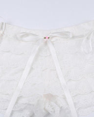 Mornbury Frilly Lace Shorts