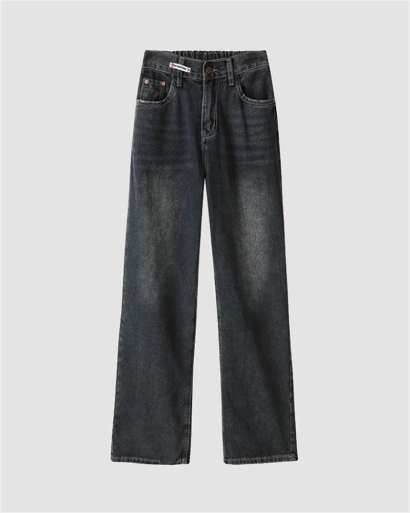 Acid Washed Baggy Boyfriend Jeans
