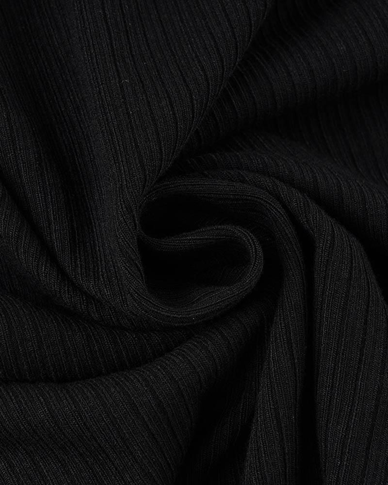 Star Irregular Hem Ribbed Tee