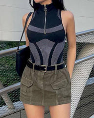 Ecktois Racer High Neck Top