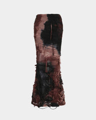 Dune Raider Post-Apocalyptic-Style Maxi Skirt