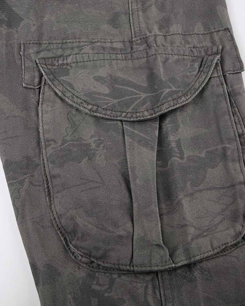 Army Green Long Cargo Pants