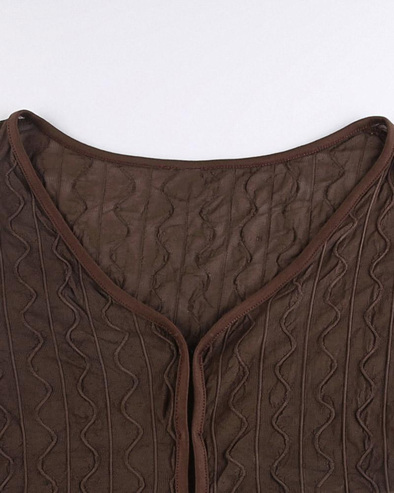 Ruffled Short-Sleeve Top