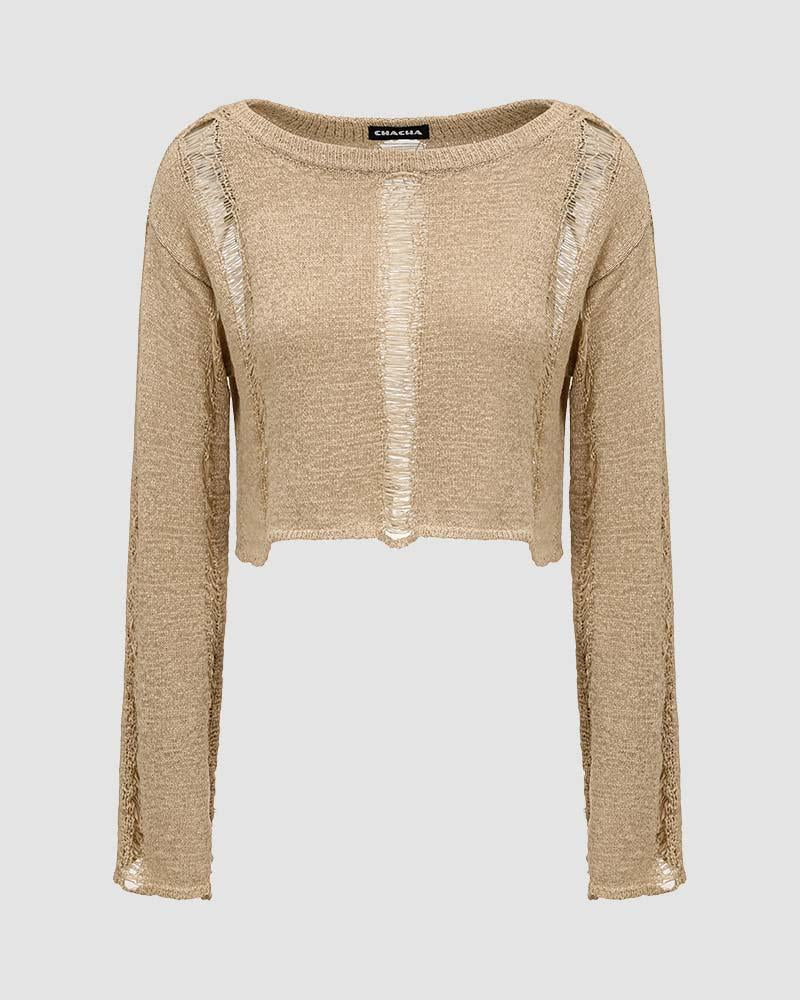 Carter Blanche Distressed Sweater