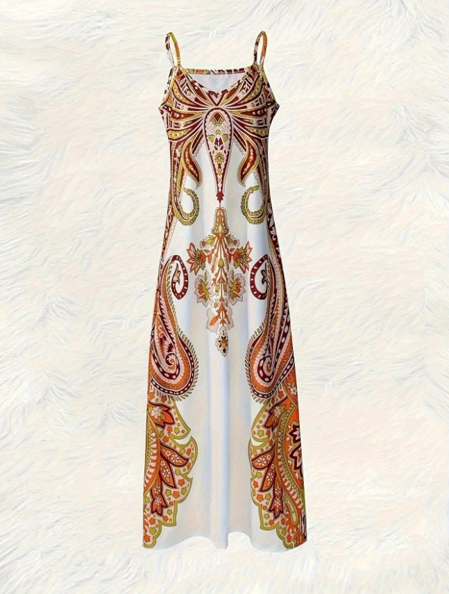 Floral Print Halter Dress