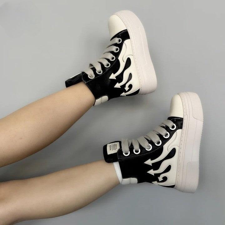 Flame Chunky Sneaker Shoes