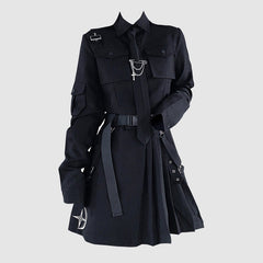 Gothic Aesthetic 2Pcs Set Dress