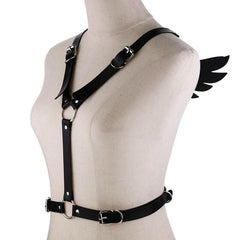 Gothic Punk Wings Harness Waist Shoulder Necklace