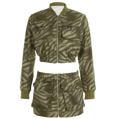 Shoelace Jacket With Skirt Coords