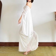 One-Shoulder Fitted Waist Dress