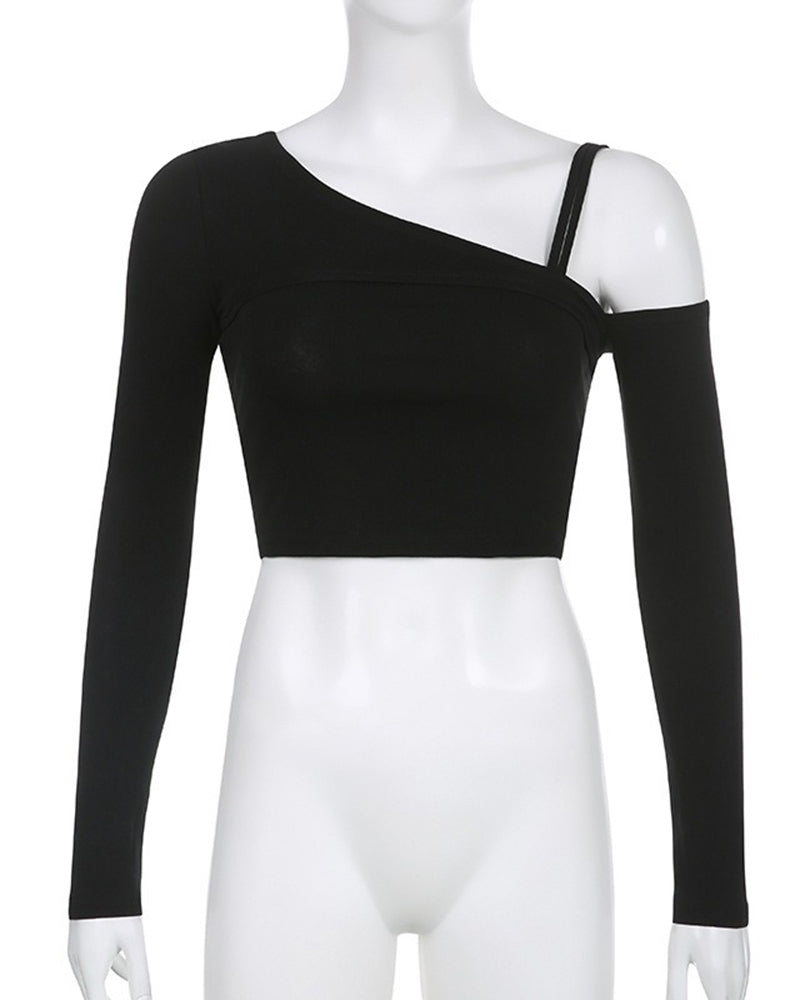 Nightrunner Asymmetric Top with Sleeves