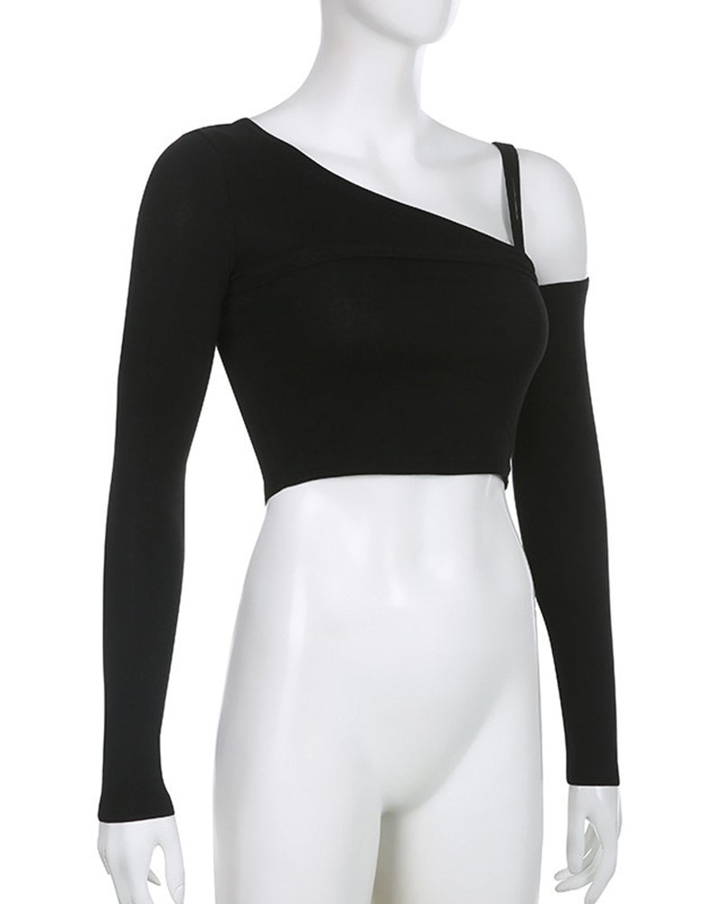 Nightrunner Asymmetric Top with Sleeves