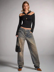 Off-The-Shoulder T-Shirt Top