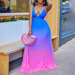 V-Neck Strapless Wrap-Around Bustier Dress