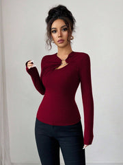 Asymmetrical Cut-Out Top