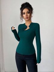 Asymmetrical Cut-Out Top