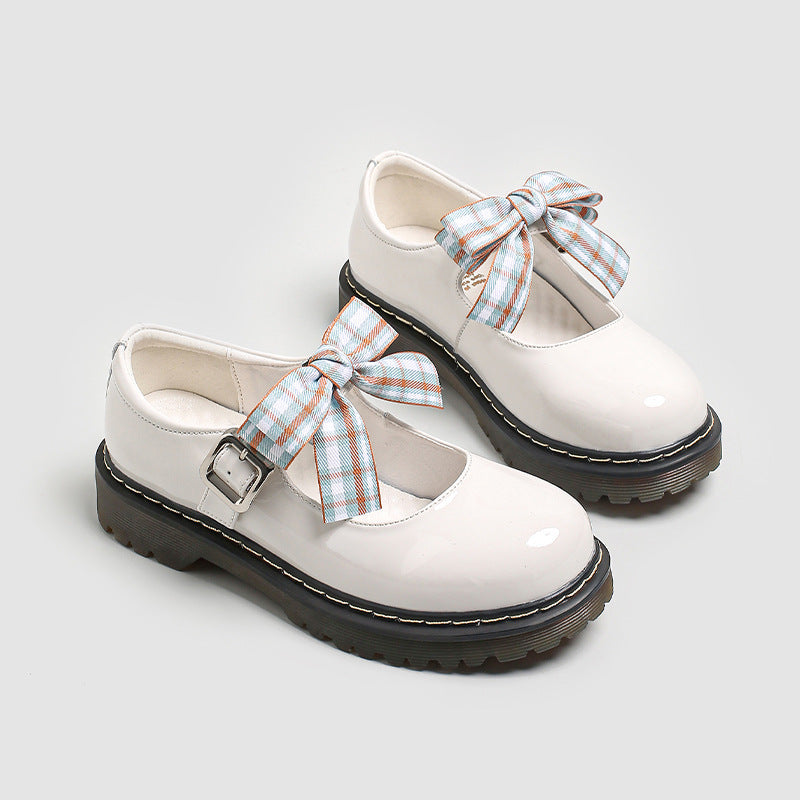 Japanese Bow Sweet College Style Flats Mary Jane Shoes