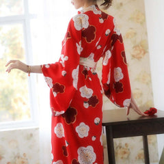 Japanese Cherry Kimono Pajamas Dress