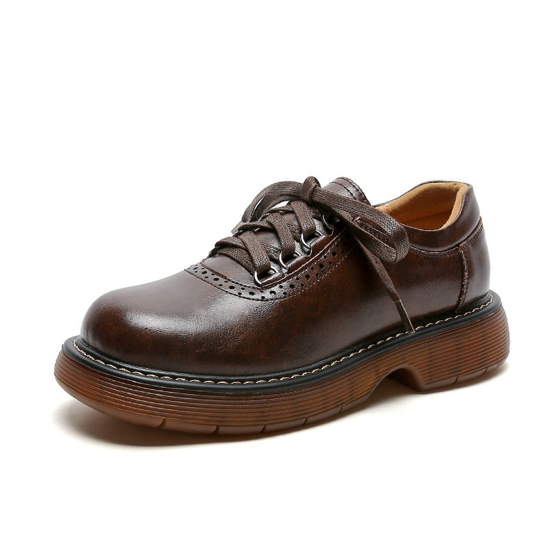 Japanese Round Toe Oxford & Lace-Up Shoes Women