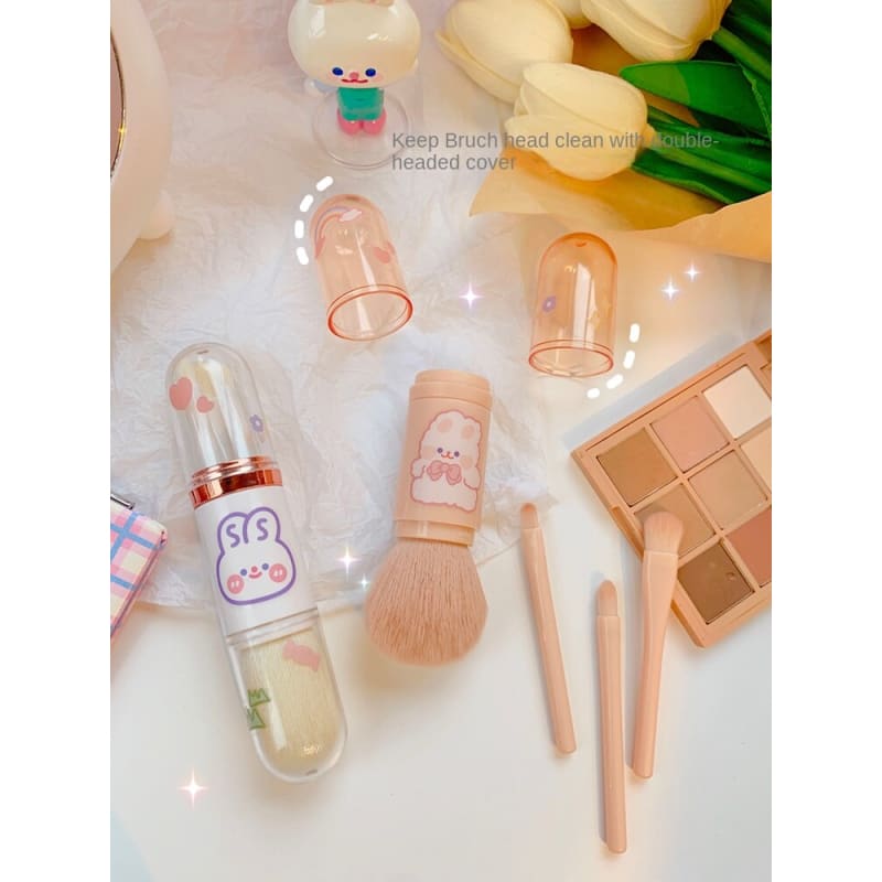 Kawaii Bunny Makeup Brushes Set 4 Colors