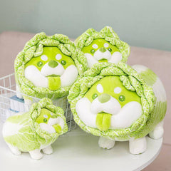 Kawaii Cute Cabbage Shiba Inu Plushie Pillow