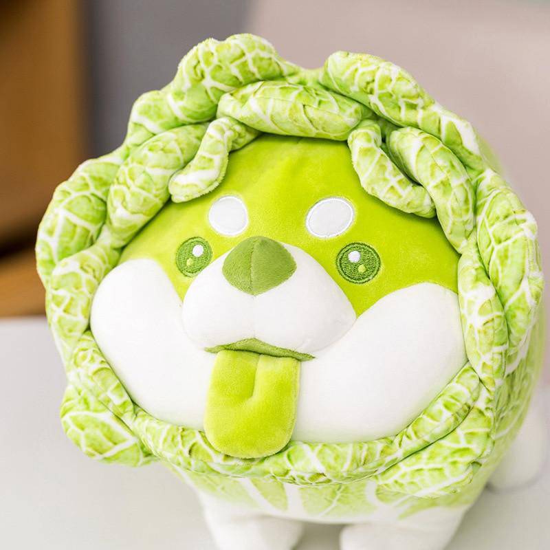 Kawaii Cute Cabbage Shiba Inu Plushie Pillow