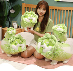 Kawaii Cute Cabbage Shiba Inu Plushie Pillow