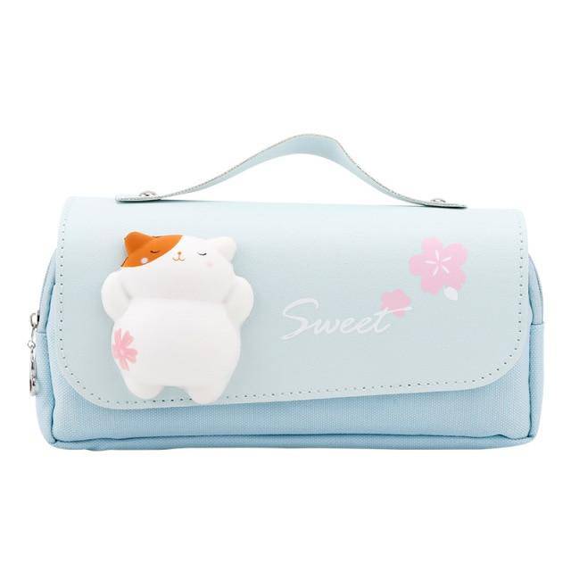 Sakura PU Leather  Pencil Case