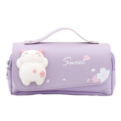 Sakura PU Leather  Pencil Case
