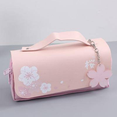 Sakura PU Leather  Pencil Case