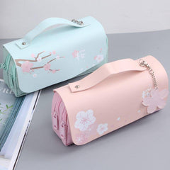 Sakura PU Leather  Pencil Case