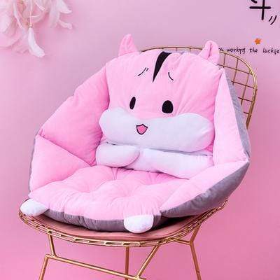 Kawaii Strawberry Pineapple Cactus Hamster Plush Seater