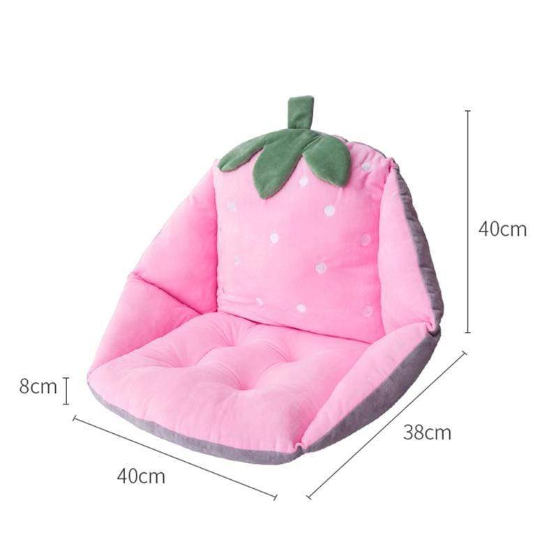 Kawaii Strawberry Pineapple Cactus Hamster Plush Seater