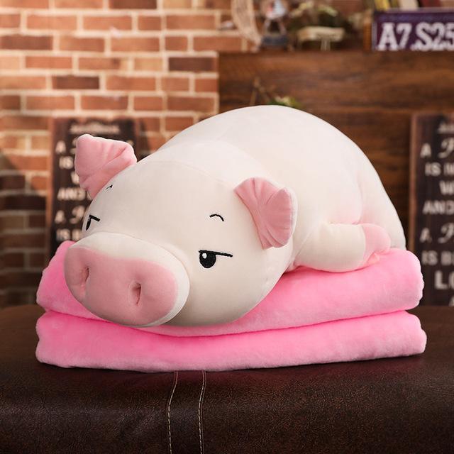 Kawaii Pink Pig Pillow