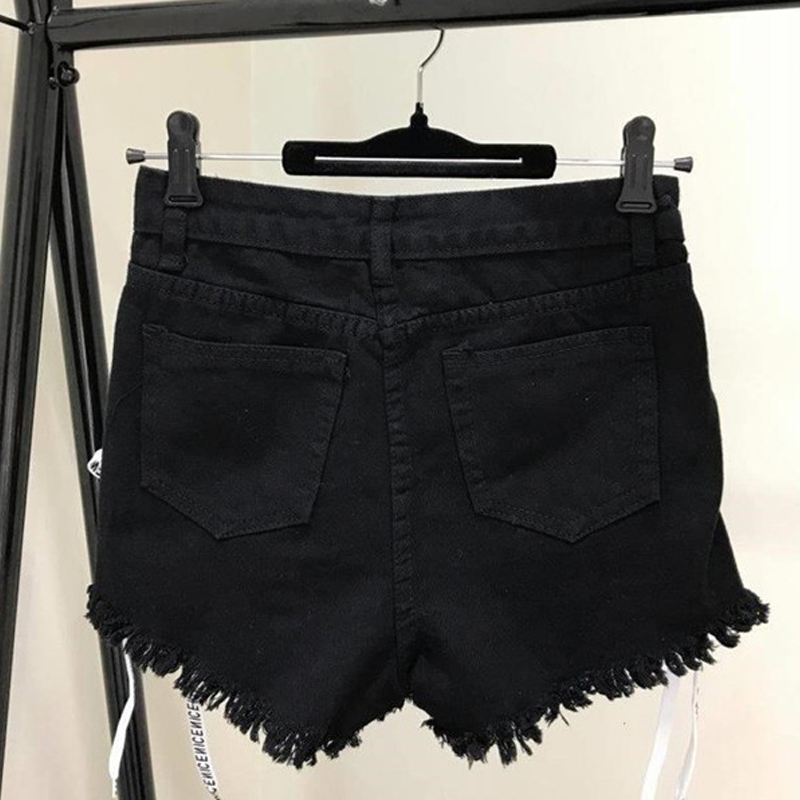 High Waist Denim Hot Short