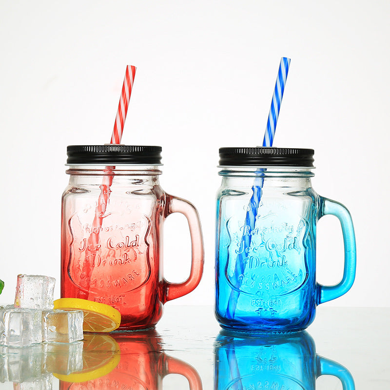 Gradient Color Mason Jar Mug