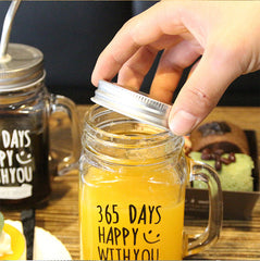 â€?65 DAYS HAPPY WITH YOUâ€?Mason Jar Mug