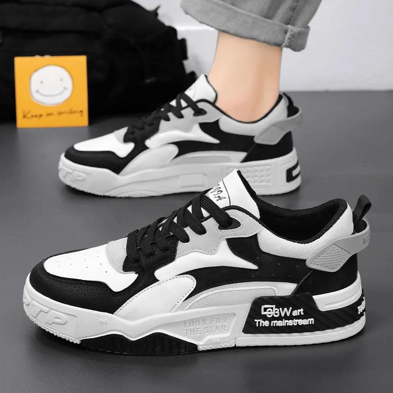 Casual Black and White Sneakers